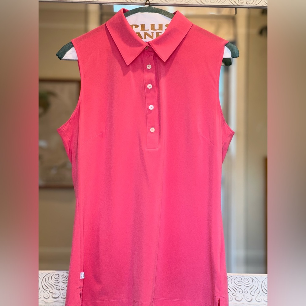 Puma Golf Shirt - Pink - Sleeveless - Small